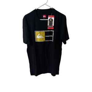 Men's Short Sleeve Tee, Quiksilver, M, Black, NWT